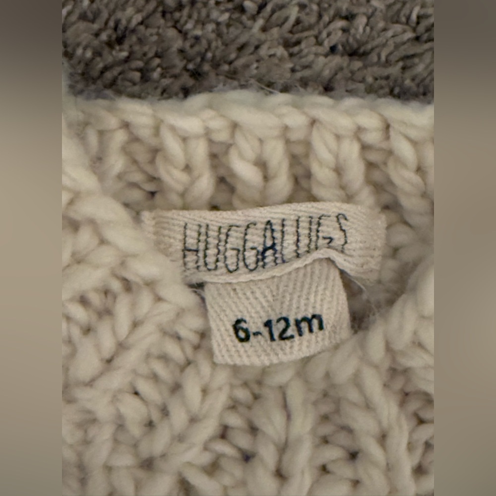 HuggaLugs Baby Knit Hi Sweater 6-12 Months - Picture 3 of 3
